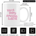 thumbnail image 6 of Inspirational Coffee Mugs,You Make The World A Better Place Coffee Mug,Birthday Christmas Gifts For Her Mom Sisters Coworker Boss,Rainbow Coffee Mug 11oz, 6 of 6