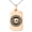 Rose, variant on Stainless Steel Telekinesis Element Rune Engraved Small Rectangle Dog Tag Charm Pendant Necklace
