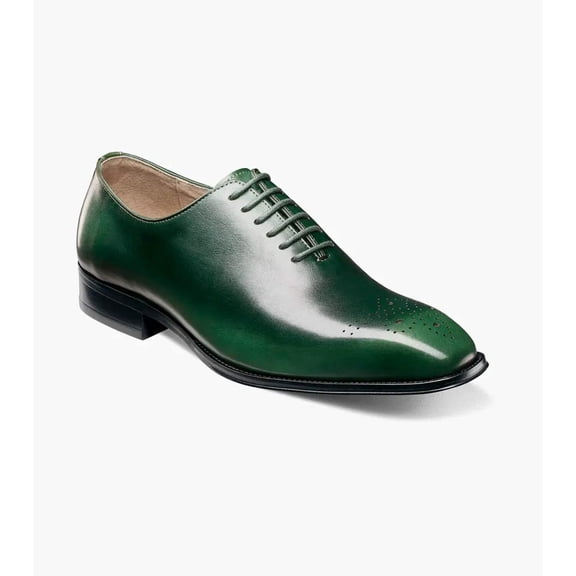 Stacy Adams Hallquist Plain Toe Oxford Shoes Leather Green 25742-300