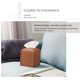 thumbnail image 3 of Tissue Box Cover, [Refined] Modern PU Leather Square Tissue Box Holder - Decorative Holder/Organizer for Bathroom Countertop, Bedside Tables, Office a, 3 of 5
