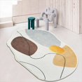 thumbnail image 1 of Area Rug, Irregular Shape Rug, Rugs for Living Room, Non Slip Rugs for Bedroom, for Living Room Guest Room Study Room Washable Rugs, 1 of 7
