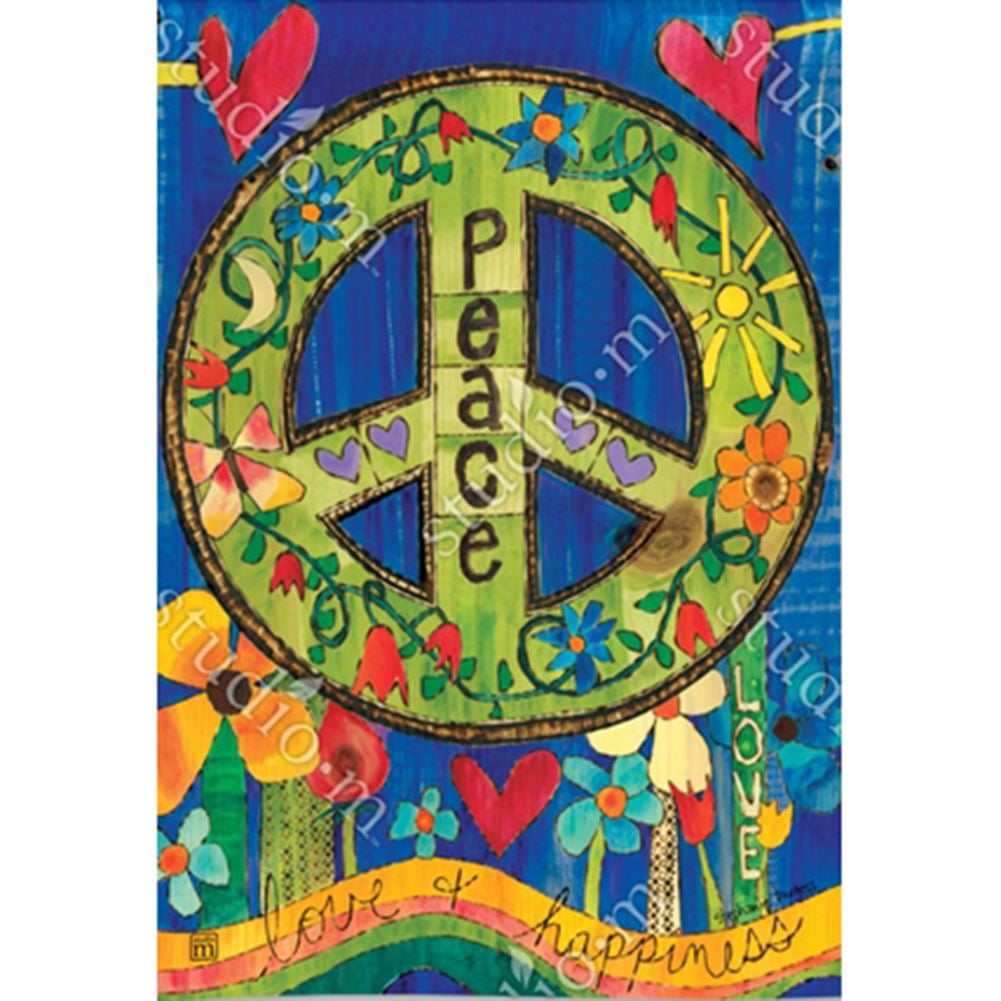 Magnet Works Garden Flag - Peace Everywhere - Walmart.com - Walmart.com