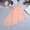 thumbnail image 7 of LiiYii Little Big Girls Ballerina Costume Sequins Camisole Chiffon Ballet Tutu Dress Skirted Leotard Orange 4XL, 7 of 7