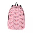 thumbnail image 2 of Mochila con cara de cerdo Waddles de Gravity Falls para hombres y mujeres, informal, para el trabajo, la escuela secundaria, la universidad, bolso de hombro ligero, 2 of 5