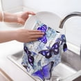 thumbnail image 6 of Sikiie Butterflies Waffle Weave Kitchen Dish Cloth,Super Absorbent Kitchen Dish Towels 16*26 Inches for Dish Rags Washing Dishes, Drying Dishes, 6 of 7