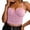Pink, variant on Open Back Tube Top Bra with Detachable Sling Strap for Body Shaping and Support Ideal for Bridesmaid Dancer Performance Wear Pink S