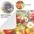 thumbnail image 2 of Yayeee Dish Drying Mat for Kitchen Counter 18"x24" Microfiber Absorbent Pad, Purple Floral Tomatoes, 2 of 7