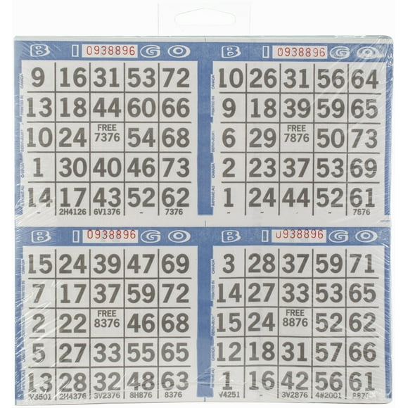 Crafty Dab Primo Bingo Game Sheets 8"X8" 125/Pkg-500 Games 77735