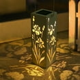 thumbnail image 1 of Xihbxyly Farol Solar, Luz Led Colgante para Exteriores, Lámpara Solar Decorativa para Patio, Diseño Hueco, Resistente a La Intemperie para Jardín, Iluminación Romántica para Patio, Tamaño 30 X 10 Cm, 1 of 6