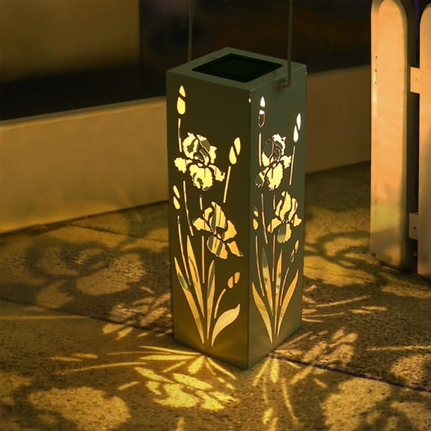 Lámpara solar para exteriores, 1 lámpara solar LED colgante, lámpara solar para decoración de exteriores, lámpara solar para patio, lámpara solar romántica, lámpara colgante, lámpara de mesa, lámpara