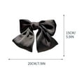 thumbnail image 3 of JINCBY Clearance,Women's Bow Hair Clip Large Silk Satin Hair Bow Tie Women's Hair Clip Large Silk White Hair Bow Tie Gift for Women, 3 of 4