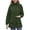 Army Green, variant on Fleece Lined Outerwear Coats Women Plus Size Lightweight Fall Winter Warm Jacket with Detachable Hood, Pocket, Zip Up, Adjustable Cuff, Windproof Solid Casual Coat,Sizes S-XXXL