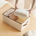 thumbnail image 2 of Kyursd Summer Home/Kitchen Organizers and Storage Special Offer！Home Clothing Storage Box Foldable Drawer Style Miscellaneous Clothing Wardrobe Storage Box, 2 of 7