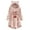 Pink, variant on jsaierl Long Hoodies for Teen Girls Long Sleeve Cat Ear Sweater Plush Christmas Pattern Buttons Crewneck Sweatshirt Kangaroo Pocket Pullover Coat