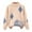 Beige, variant on FAOWME Kids Sweater Knitwear Knit Crewneck Long Sleeve Gradient Pullover Blue 4-5 Years