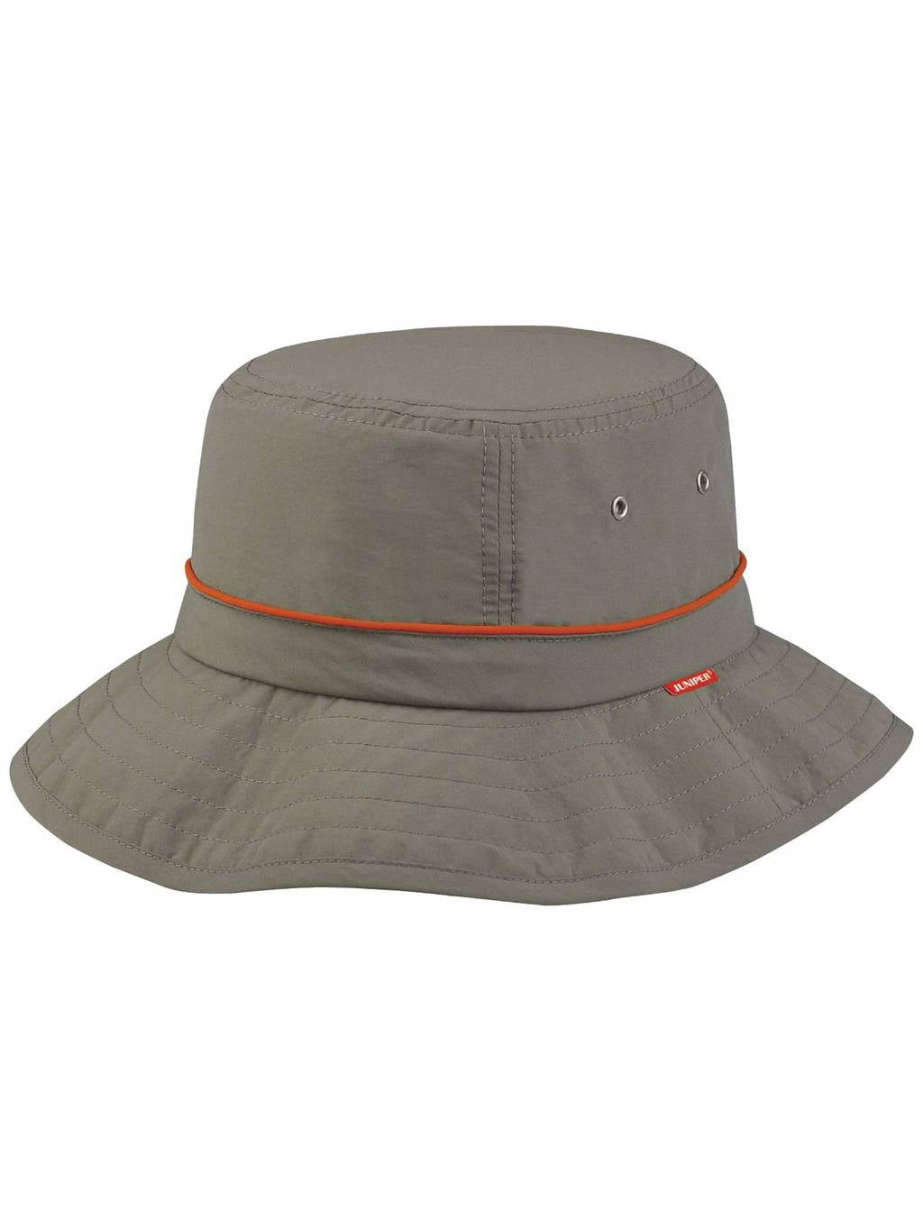 Juniper Taslon UV Bucket Cap with Orange Piping