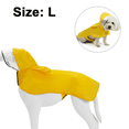 thumbnail image 2 of Chubasquero impermeable para perros con capucha tipo poncho, chubasquero amarillo ajustable altamente reflectante para mascotas con agujeros Adepaton Accesorios para acampar, 2 of 5