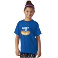 thumbnail image 3 of Funny Food Pun Joke What Up Dog Crewneck T Shirts Boy Girl Teen Brisco Brands L, 3 of 6
