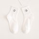thumbnail image 1 of Calcetines de algodón con dibujos animados japoneses bordados con carita sonriente para mujer, calcetines de tubo medio que absorben el sudor, deportivos e informales, 1 of 6