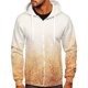 thumbnail image 2 of Hombres Casual Deportes Fitness Sudadera Con Capucha Cremallera Gradiente Estampado Chaqueta Pompotops  oipoqjl36610, 2 of 5