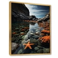 thumbnail image 2 of Designart "Rocky Coast by the Coast" Nautical & Beach Floater Framed Canvas Print, 2 of 7