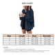 thumbnail image 4 of Chaqueta estilo camisa de punto gofre azul pavo real de gran tamaño con botones informales para mujer de otoño e invierno, 4 of 4