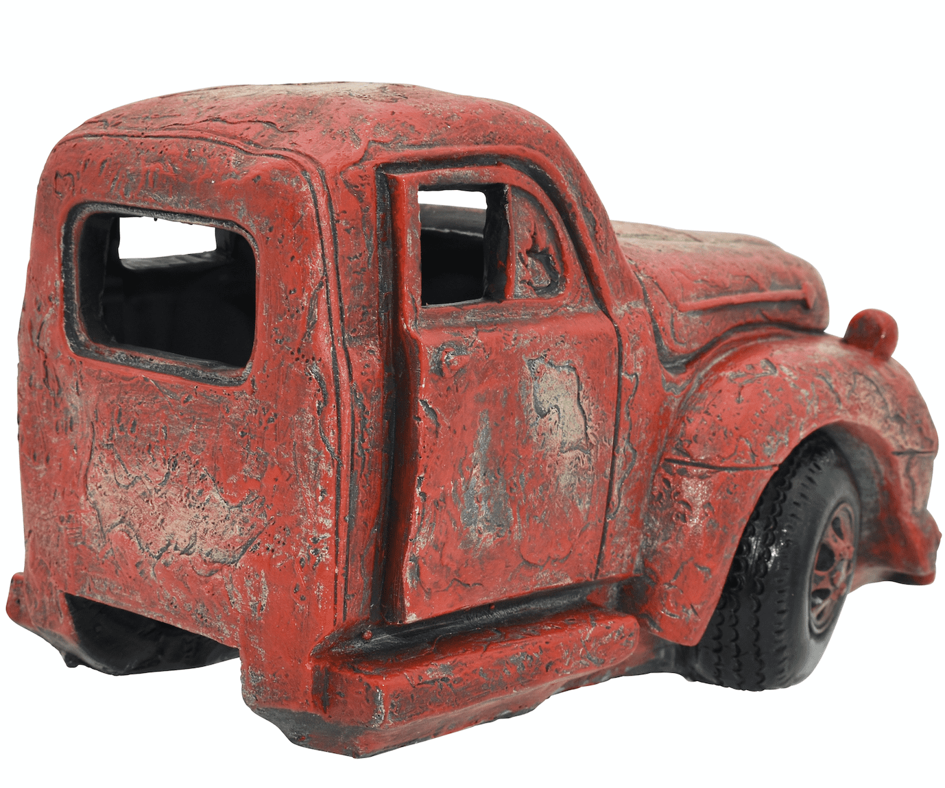 Komodo Red Pickup Truck Aquarium Decor