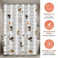 thumbnail image 7 of Unique Bargains Printed Waterproof Shower Curtain Sets with 12 Hooks Cat 71"W x 71"L, 7 of 7