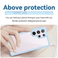thumbnail image 4 of Feishell Clear Case for Samsung Galaxy S24 Ultra,Shockproof Hybrid Soft TPU Bumper Anti-Scratch Hard Acrylic Back Transparent Slim Phone Case Cover for Samsung Galaxy S24 Ultra,Blue, 4 of 8