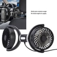thumbnail image 3 of Ventilador De Coche De Doble Cabezal, Potente Viento ABS PP USB Ventilador De Refrigeración Del Asiento Trasero Del Coche De Bajo Consumo Para Exteriores, 3 of 7