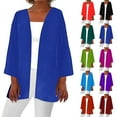 thumbnail image 1 of Women'S Cardigans,Lightweight Front Open Cardigan For Women Summer Clearance,Open Front Breathable Cardigans,Womens Summer Fall Solid Color Cardigan Long Sleeve Loose Cover Up Casual Blouse Tops, 1 of 5