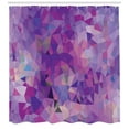 thumbnail image 3 of Ambesonne Polygons Shower Curtain, Violet Toned Triangles, 69"Wx84"L, Blue Violet Multicolor, 3 of 3
