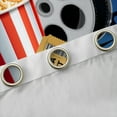 thumbnail image 4 of Manfei Vintage Movie Black Out Curtains for Kid, Theater Film Popcorn Curtains Pack of 2 (42x63 Each), Cinema Trictet Bedroom Curtains, Curtains and Drapes Home Decor, 4 of 6