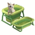thumbnail image 3 of [Portable Dog Tub] Portable Foldable 1pc Dog Bath Tub, PP Material | Quick-Draining Pet Shower Basin, Space-Saving & Easy to Carry - Ideal for Home & Travel Grooming for Dogs, 3 of 9