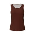 thumbnail image 6 of Sigee Brown for Women's Workout Tank Top,Running Tank Tops,Sleeveless Gym ClothesXX-Large, 6 of 8