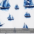 thumbnail image 5 of DriftAway Harbor Sailboat Ocean Print Blackout Thermal Insulated Window Curtain Valance Rod Pocket 52 Inches by 18 Inches Plus 2 Inches Header Navy, 5 of 10