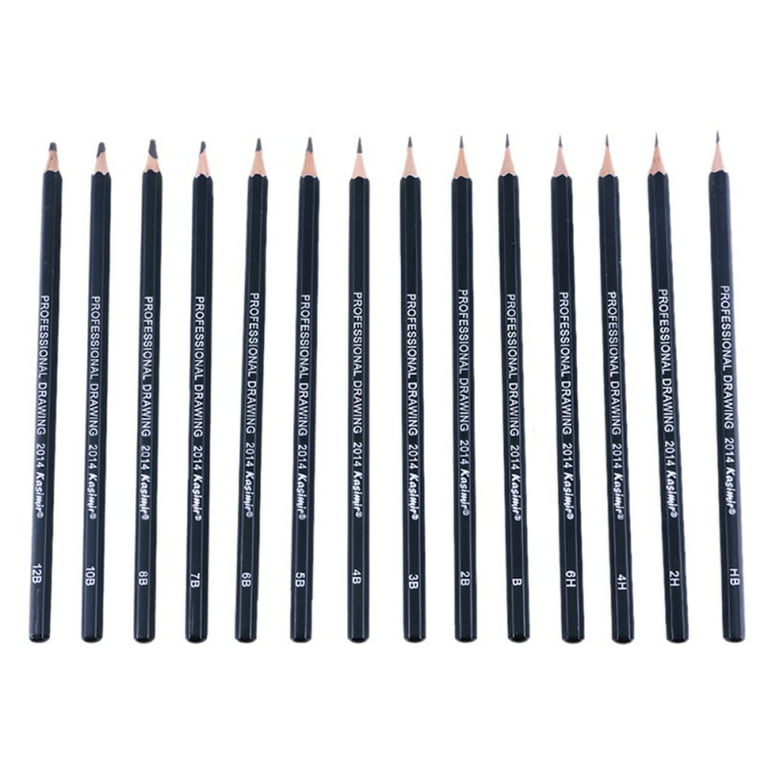 Definite 14Pc Drawing/Sketching Pencil Set + A5 Spiral Sketch  Pad - 160 GSM (24 Sheets) - Sketching Pad and Sketching Pencils