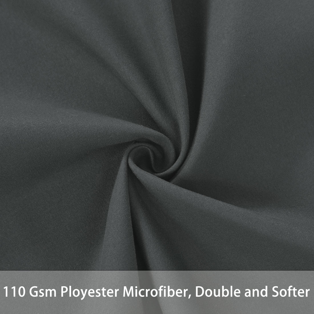 Unique Bargains 1 Pack Brushed Microfiber Body Pillowcase, 20" x 60", Grey