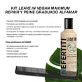 thumbnail image 3 of Crema para Peinar Leave-In VEGAN 300 ml Nefertiti + Peine Graduado Alfamar – Hidratación, Brillo y Control del Frizz – Ideal para Alaciados Permanentes, 3 of 7