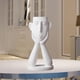 thumbnail image 5 of Escultura humana abstracta, jarrón, maceta, expresión decorativa, maceta suculenta. blanco, 5 of 8
