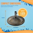 thumbnail image 4 of Island Umbrella 50-lb Classic Cast Iron Umbrella Base in Bronze, 4 of 7