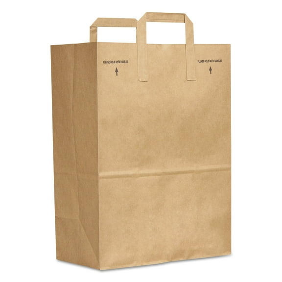 General Supply 88885 17 x 12 x 7 in. 0.16 BBL Paper Grocery Bag, 300 Bags