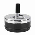 thumbnail image 3 of Indoor Outdoor Smoking Ashtray Metal Ashtray Wiring Round Push Down, 3 of 4