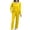 Yellow, variant on CQXIDFH Women Pajamas 3 Piece Pajama Set Long Sleeve Cardigan Sleeveless Top with Wide Leg Pants Loose Fit Matching Sets Women Clothing