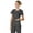 Charcoal, variant on Koi Lite Womens Serenity 317 Round Neck Scrub Top-Black-Medium