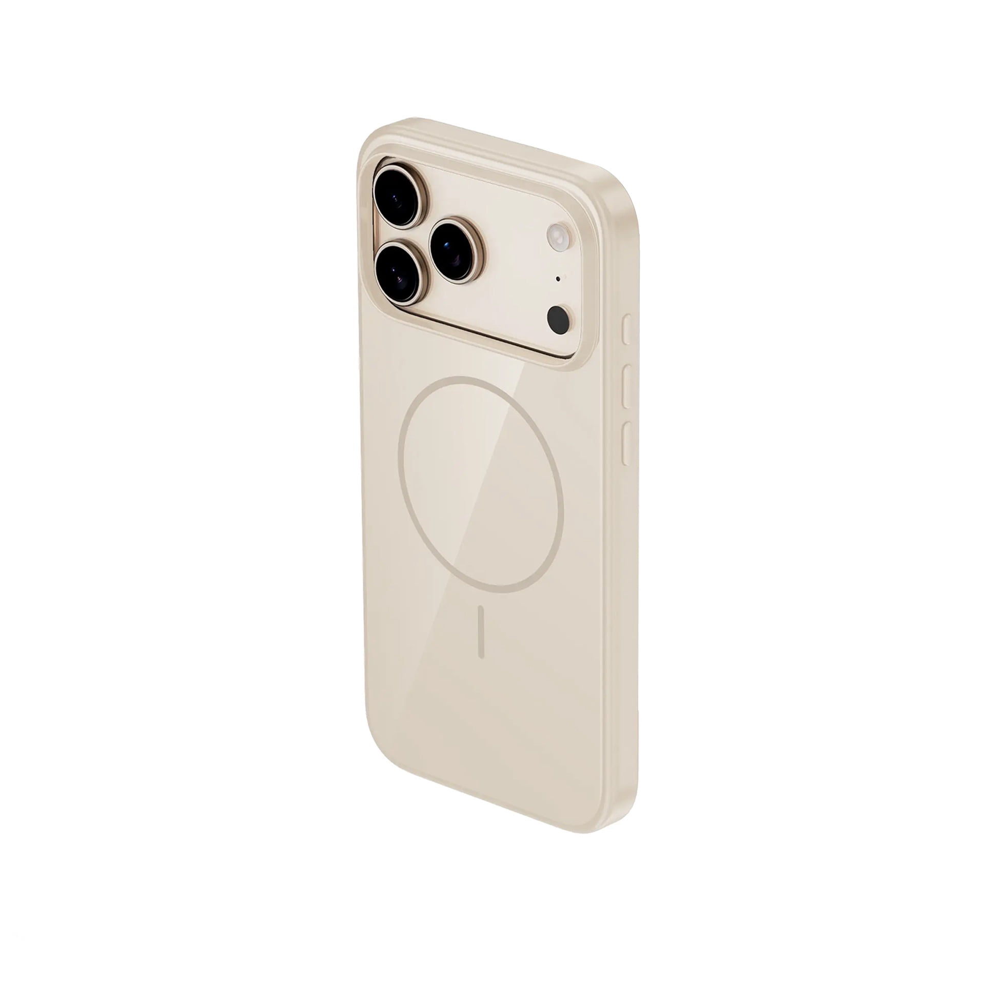 Clean Touch Silicone Case with MagSafe for iPhone 17 Pro - Cream