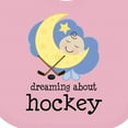 thumbnail image 4 of Inktastic Dreaming About Hockey Boys or Girls Baby Bib, 4 of 4