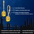 thumbnail image 2 of Gem Stone King 14K Yellow Gold Yellow Citrine Earrings for Women | 2.60 Cttw | Gemstone November Birthstone | Oval 8X6MM, 2 of 6