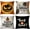 Halloween-08, variant on Halloween Decor Pillow Covers 12x20 Set of 4 Halloween Fall Black Decorative Throw Pillows Scary Pumpkin Bats Pillow Cases Home Outdoor Sofa Couch Cushion Covers for Halloween Decorations (lumbar)