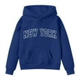 thumbnail image 4 of Byoo Big Girls Hoodie New York Print Long Sleeve Pullover Hooded Sweatshirt with Pocket, 4 of 4